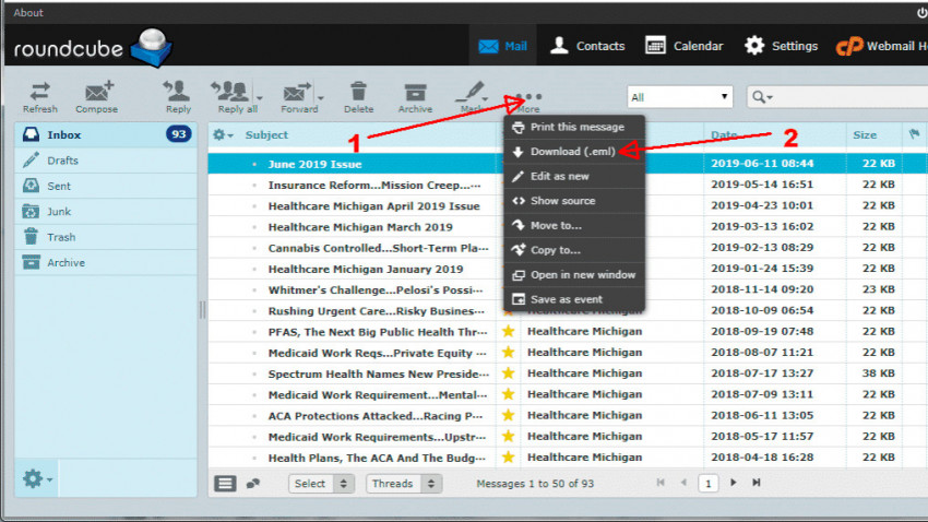 Guía de manejo plataforma de correos Roundcube / Webmail