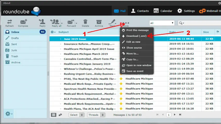 blog Guía de manejo plataforma de correos Roundcube / Webmail